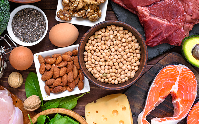 Protein - Có nhiều trong thịt cá trứng sữa